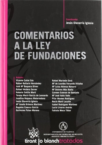 Comentarios a la Ley de Fundaciones