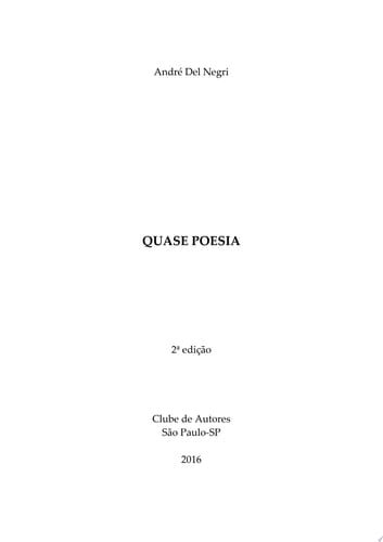 Quase Poesia