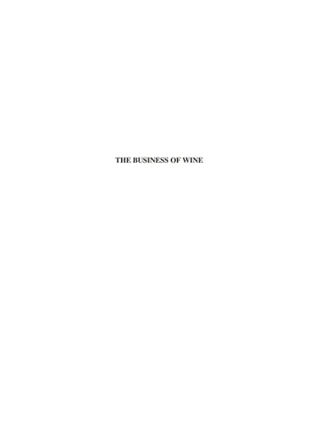 The Business of Wine