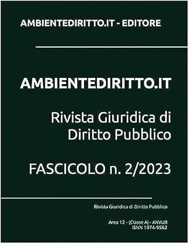 Ambientediritto.it. Rivista giuridica di Diritto Pubblico (2023)
