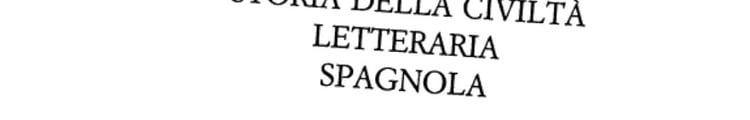 Storia della civiltà letteraria spagnola