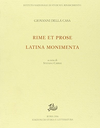 Ioannis Casae Latina monimenta