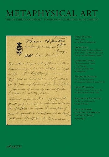Metaphysical Art The de Chirico Journal N° 21/22