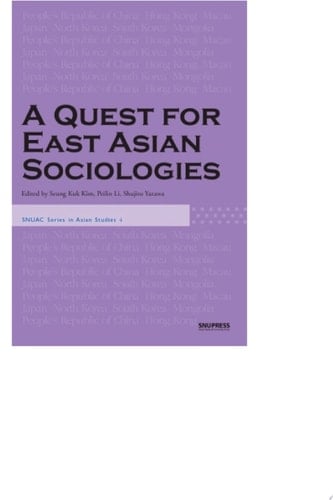 A Quest for East Asian Sociologies