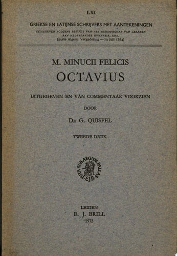 M. Minucii Felicis Octavius