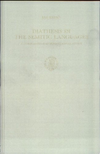 Diathesis in the Semitic Languages A Comparative Morphological Study