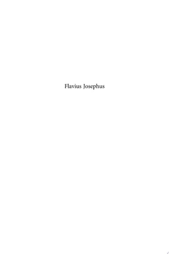 Flavius Josephus Interpretation and History