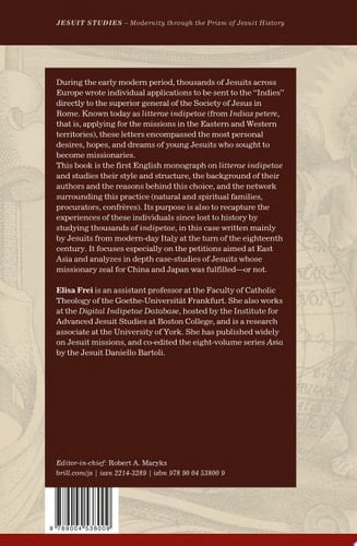 Early Modern Litterae Indipetae for the East Indies