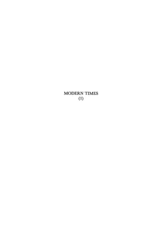 Modern Times - Tr. and Adaptations by F.R.C. Bagley