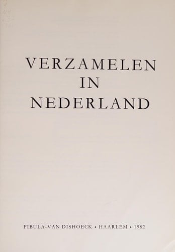 Verzamelen in Nederland