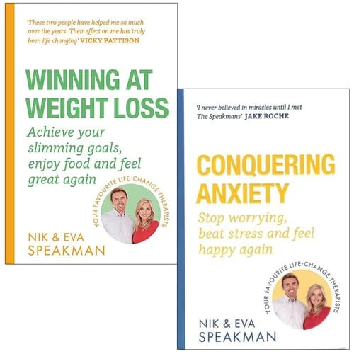 Winning at Weight Loss, Conquering Anxiety 2 Books Collection Set By Nik Speakman, Eva Speakman