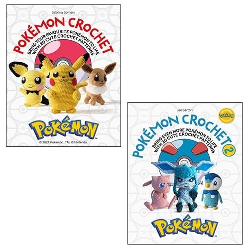 Pokémon Crochet By Sabrina Somers, Pokémon Crochet Vol 2 By Lee Sartori 2 Books Collection Set