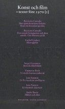 Konst och film - Texter före 1970. I