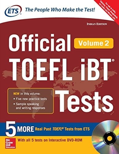 Official Toefl IBT Tests - Vol. 2 (With Dvd) [Paperback] [Jan 01, 2016] ETS