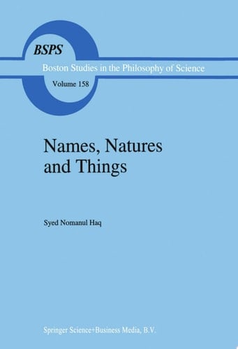 Names, Natures and Things The Alchemist Jābir ibn Hayyān and his Kitāb al-Ahjār (Book of Stones)