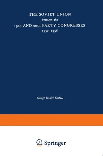 The Soviet Union between the 19th and 20th Party Congresses, 1952–1956