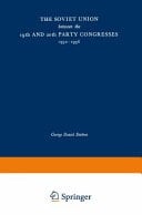 The Soviet Union Between the 19th and 20th Party Congresses, 1952-1956