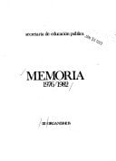 Memoria 1976-1982