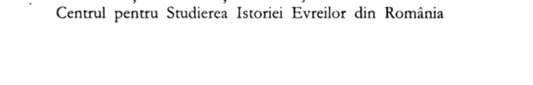 O istorie a evreilor din România în date