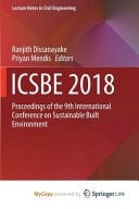 ICSBE 2018 Proceedings of the 9th International Conference on Sustainable Built Environment