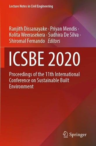 ICSBE 2020 Proceedings of the 11th International Conference on Sustainable Built Environment