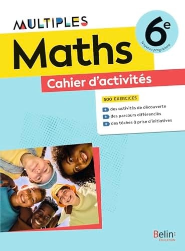 Maths 6e Multiples Cahier d'activités