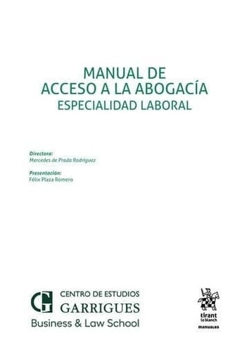 Manual de acceso a la abogacía Especialidad laboral