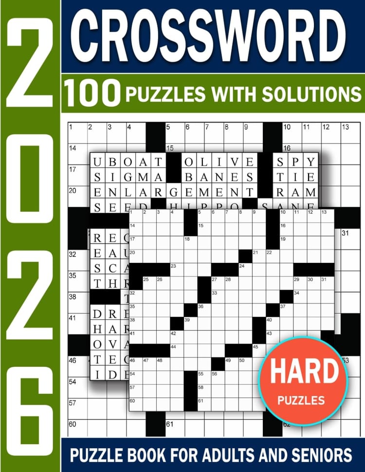 2026 Ultimate Hard Crossword Challenge Mind-Stretching Puzzles to Test Your Genius: A Collection of Deeply Challenging Crosswords Designed to Push Logic, Vocabulary, and Mental Endurance