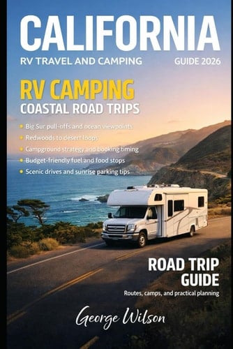 California RV Camping & Road Trip Guide 2026: Coastal drives, desert boondocking, redwoods and wine country, RV parks, dump stations, Big Sur to Joshua Tree, Central Coast to Tahoe loops