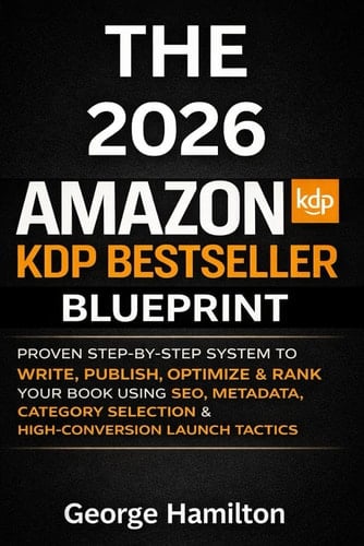 The 2026 Amazon KDP Bestseller Blueprint: Proven Step‑by‑Step System to Write, Publish, Optimize & Rank Your Book Using SEO, Metadata, Category Selection & High‑Conversion Launch Tactics