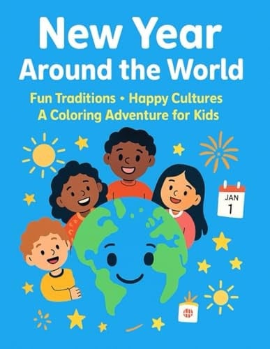 New Year Around the World: A Fun and Educational Coloring Book for Kids Discover Global Traditions, Cultures & Celebrations