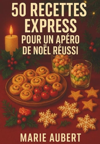 50 recettes express pour un apéro de Noël réussi (French Edition)