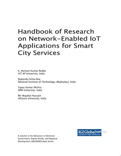 Handbook of Research on Network-Enabled IoT Applications for Smart City Services