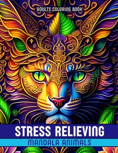 Adult Coloring Book: Stress Relieving Mandala Animals: 30 Relaxing Coloring Pages Featuring Animal Designs To Color And Unwind | Anxiety Relief Gifts | Mindfulness Gifts | Birthday Gifts