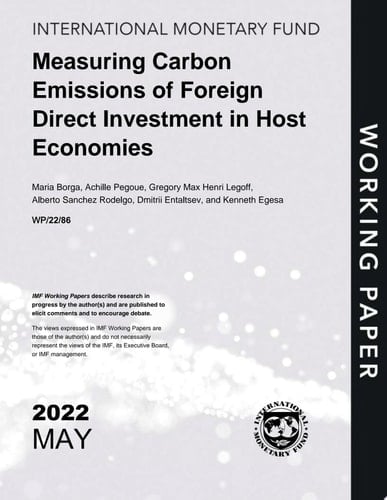 Measuring Carbon Emissions of Foreign Direct Investment in Host Economies