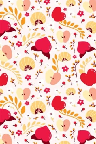 Apples and Peaches Fruity Lined Journal: Daily notebook, journal, sketchbook for Girls | 120 pages | Lined | Ruled | Small: An everyday notebook for ... and professionals alike for notes and writing
