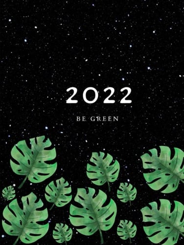Be green Minimalist Unlined Notebook