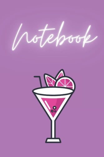 Notebook: Chic purple 6x9 lined paper notebook