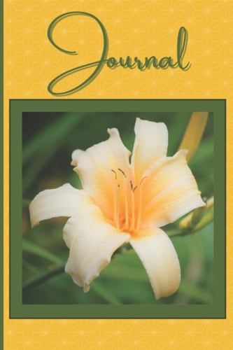 Yellow Lily Journal Notebook Diary: Yellow Lily Maine Photograph