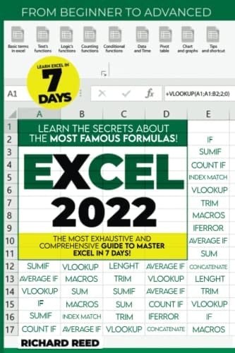 Excel 2022 The Most Exhaustive Guide to Master All the Functions and Formulas to Become a Professional in Just 7 Days With Practical Examples, Step-by-Step Explanations, and Tips & Trick