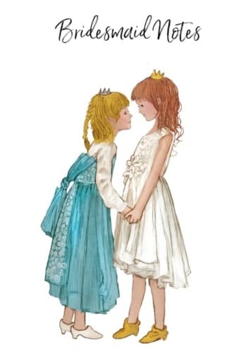 Bridesmaid Notes Two Little Girls Blank Notebook Diary