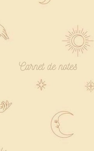 Carnet de notes - 100 pages lignées - soleil - 127 x 203,2 mm - pour notes, recettes, journal (French Edition)