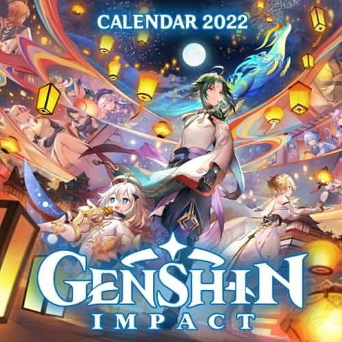 Genshin Impact Calendar 2022: October 2021 - December 2022 Monthly Calendar Mini Planner with Video Game Photos | Gift For Boys Girl Teenager