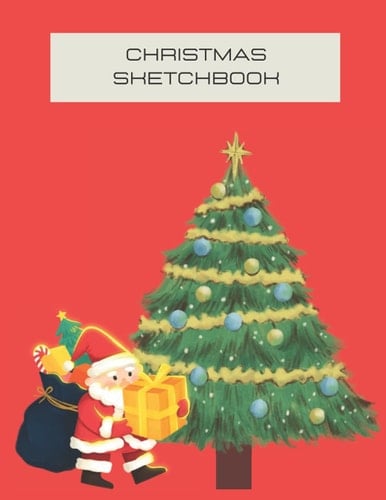 Christmas Sketchbook: Festive Sketchbook for kids