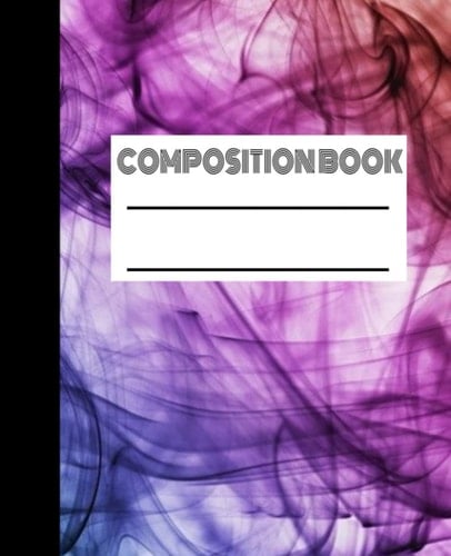 Composition Book: COLLEGE RULED | 100 pages, 7.5" x 9.25" | Rainbow Notebook | Swirl Pattern | Fun Notebook | College Notebook | High School Notebook | Middle School Notebook | Homeschool Notebook