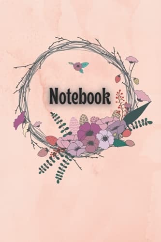 Composition Notebook: Flowers | Wide Ruled Lined Paperback Journal or Workbook With Cute Pattern | (6"x 9") | 100 pages