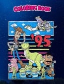 Coloring Book Pixar Toy Story 95 Retro Distressed Colorful T-, Children Coloring Book, 100 Pages to Color