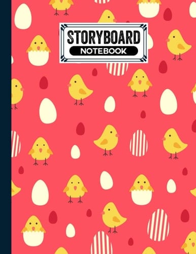 Storyboard Notebook: Chicken And Eggs Storyboard Notebook, Cinema Notebooks for Cinema Artists | 120 Pages with Size 8.5" x 11" by Florian Benz