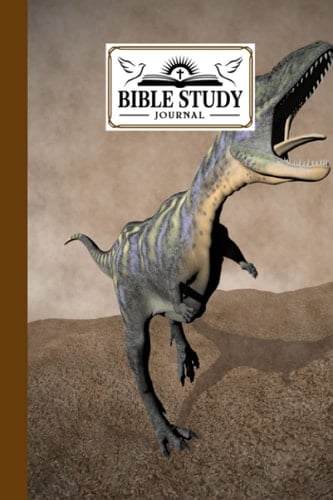 Bible Study Journal: Aucasaurus Dinosaur Cover Bible Study Journal, A Christian Notebook and Workbook | 120 Pages, Size 6" x 9" Design By Florian Benz