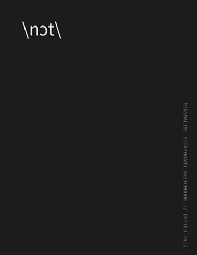 MINIMALIST STORYBOARD SKETCHBOOK // DOTTED GRID - 3 Frames by page: Storyboard Template Sketchbook
